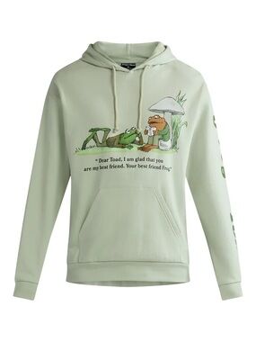 Official Licensed Frog & Toad Graphic Hoodie - Mint, Small, EUC 🐸 🍄‍🟫